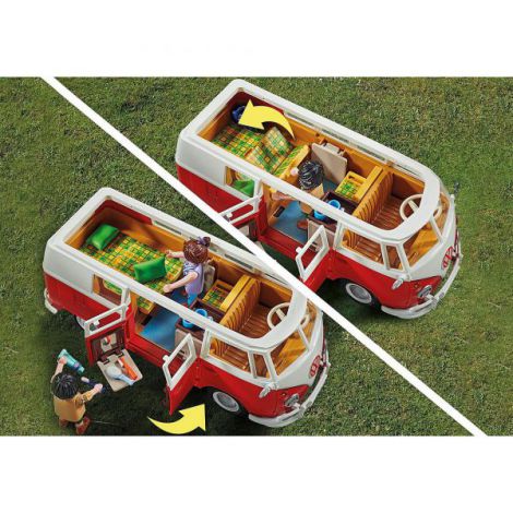 VW T1 Camping Bus Playmobil - Aventuri - imagine 7