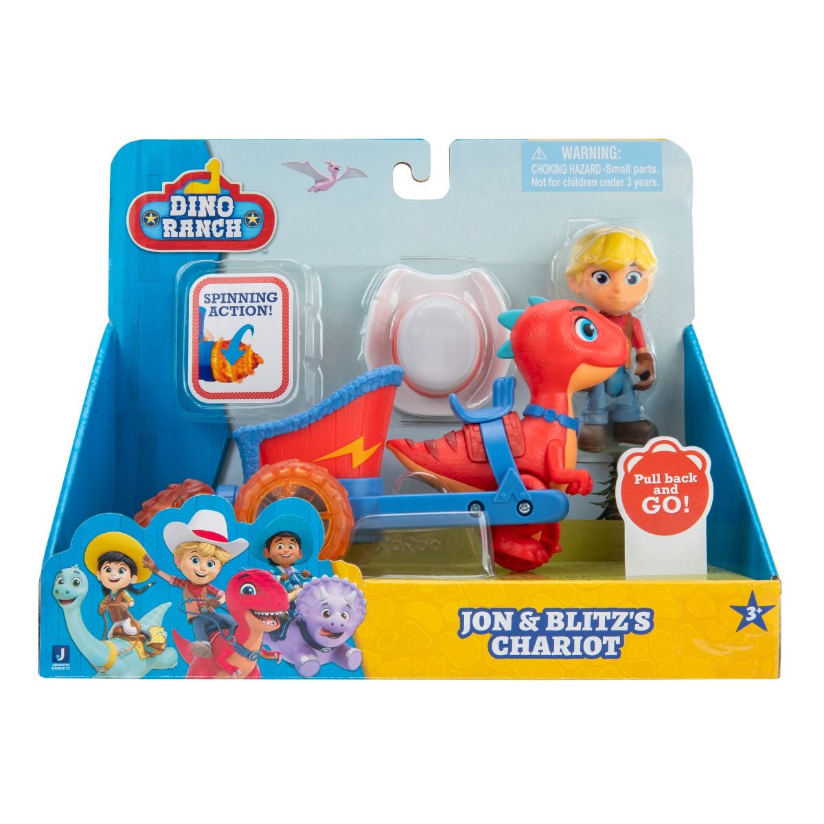 Set Figurina Dino Ranch Blitz și Chariot DNR0010