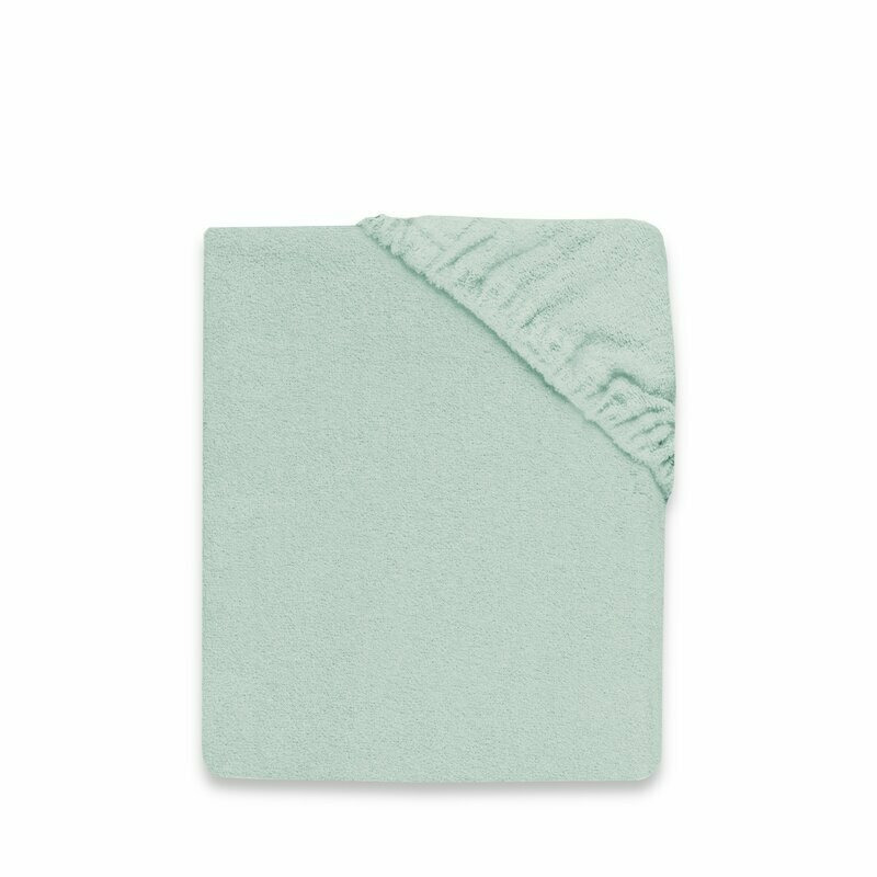 Cearceaf MimiNu Terry Cold Mint, Elastic 160x80 cm