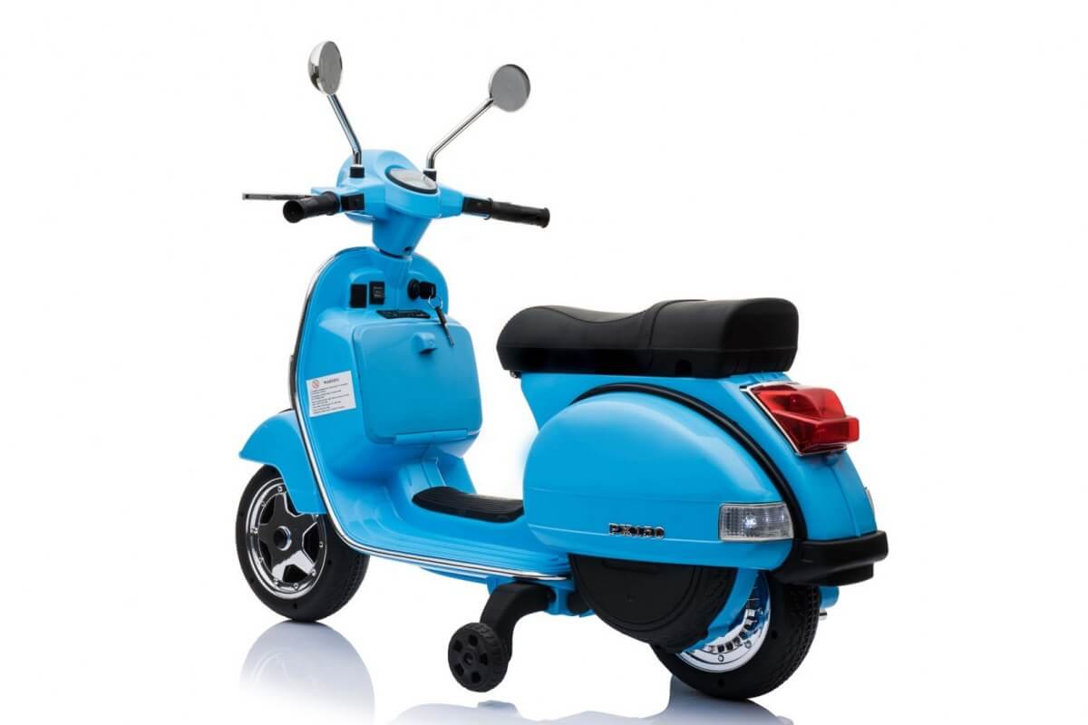 Scuter Electric Vespa PX150 12V Albastru | Autokids - imagine 2