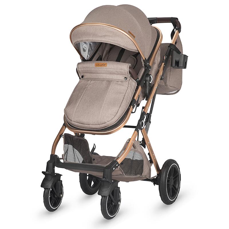 Cărucior Coccolle Ravello 3in1 Compact, Sand Beige - imagine 2