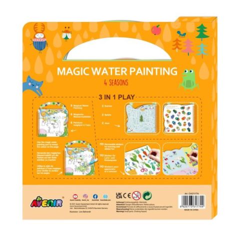 Carte Pictură cu Apă Avenir 4 Anotimpuri Portabilă - imagine 2