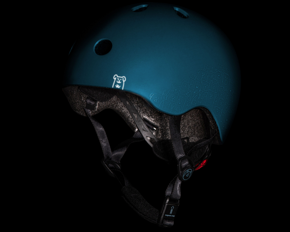 Casca Scoot Ride LED magnetică copii XXS-S - imagine 3