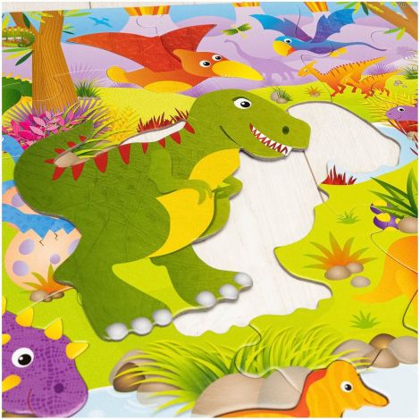 Puzzle Gigant Dinozaurii Galt, 30 Piese, 60x90 cm - imagine 3