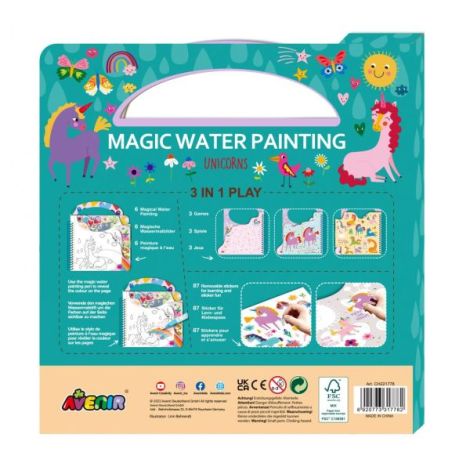 Carte Pictat Apa Unicorni Avenir | Fără Mizerie - imagine 2