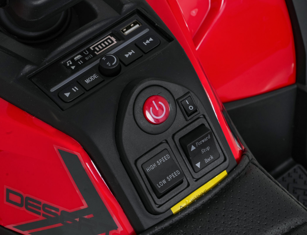 ATV Electric Ramiz Robust Red pentru Copii - imagine 2