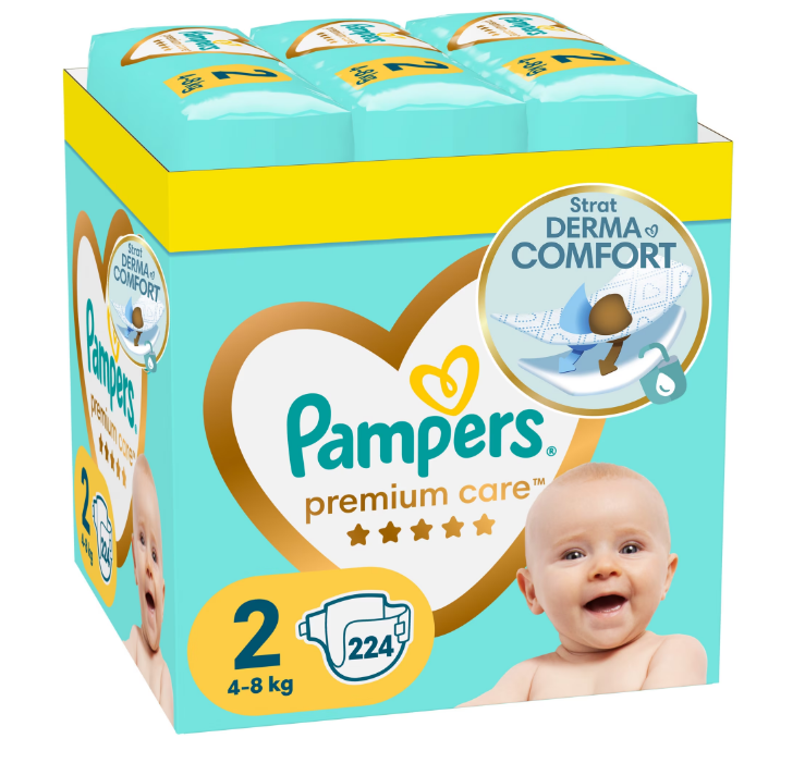 Scutece Pampers Premium Care Marimea 2, 224 buc - imagine 10