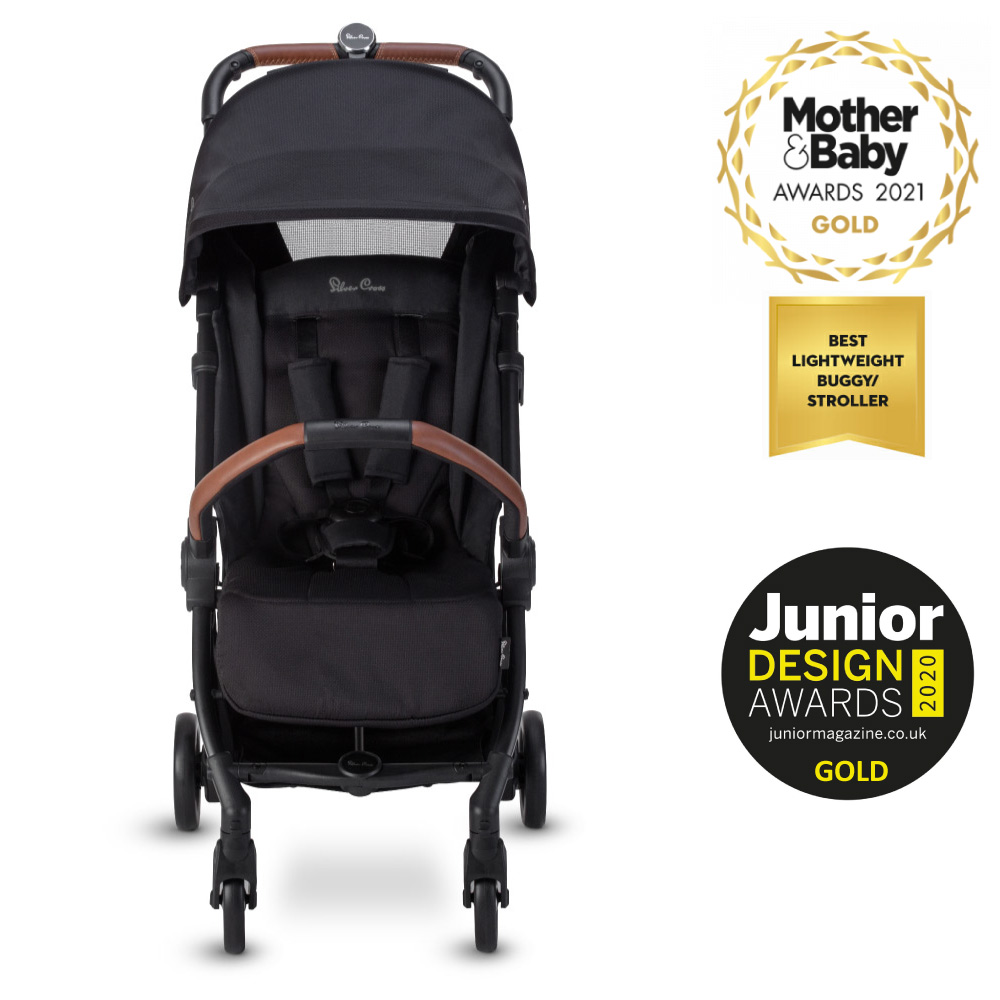 Silver Cross Jet 3 Black: Cărucior Ultra-Compact 5.9kg