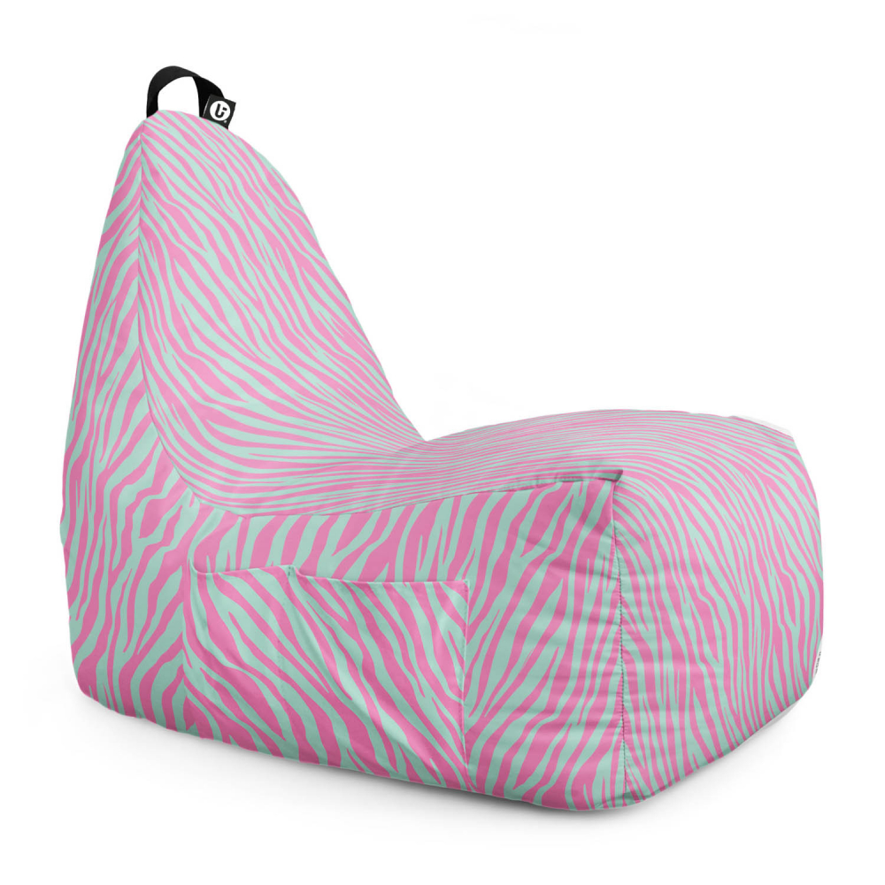 Fotoliu Puf XL Zebra Blue Updeco | Confort & Stil - imagine 6