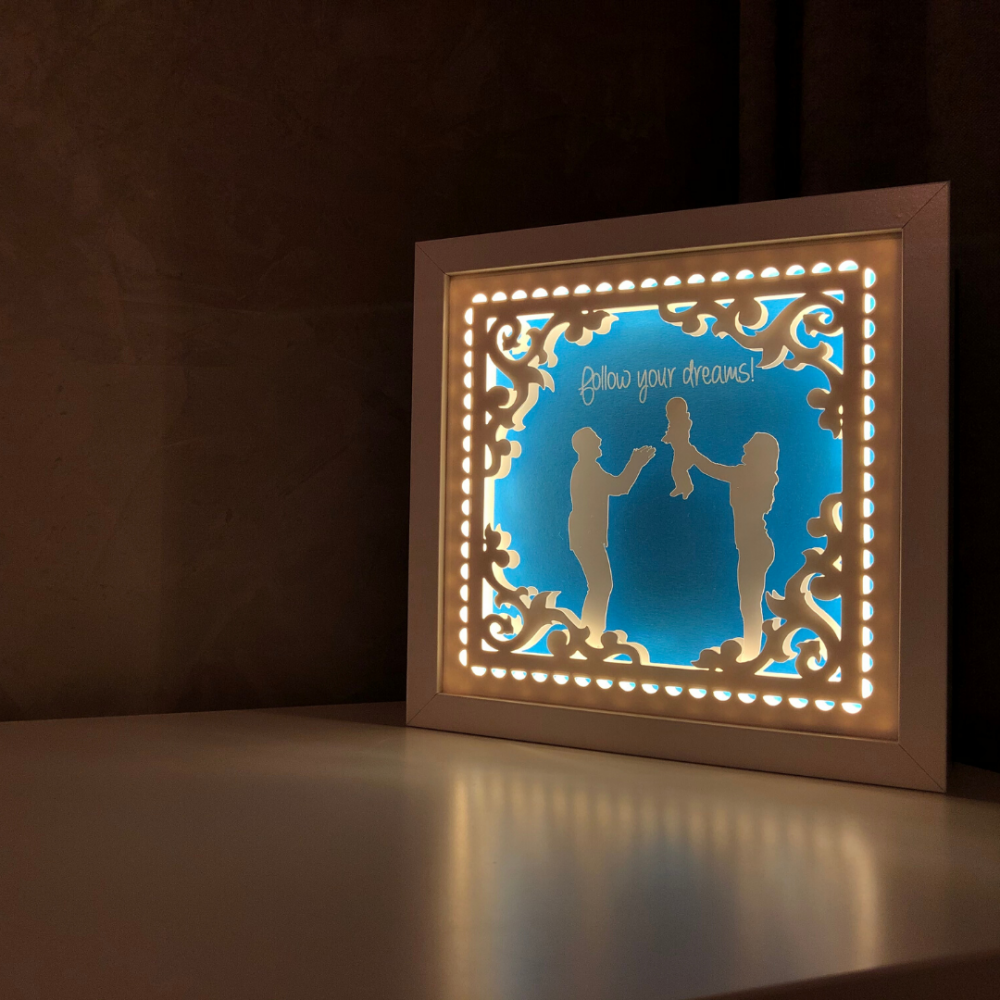 Tablou Luminos Părinți și Copii 057 Noorhandmadeatelier