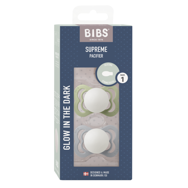 Set 2 Suzete Bibs Supreme Glow 0+