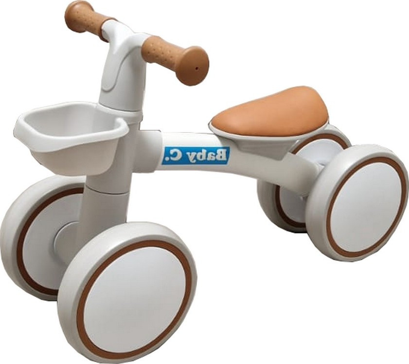Bicicleta Baby Care X12 Beige cu Cosulet si 4 Roti EVA - imagine 2