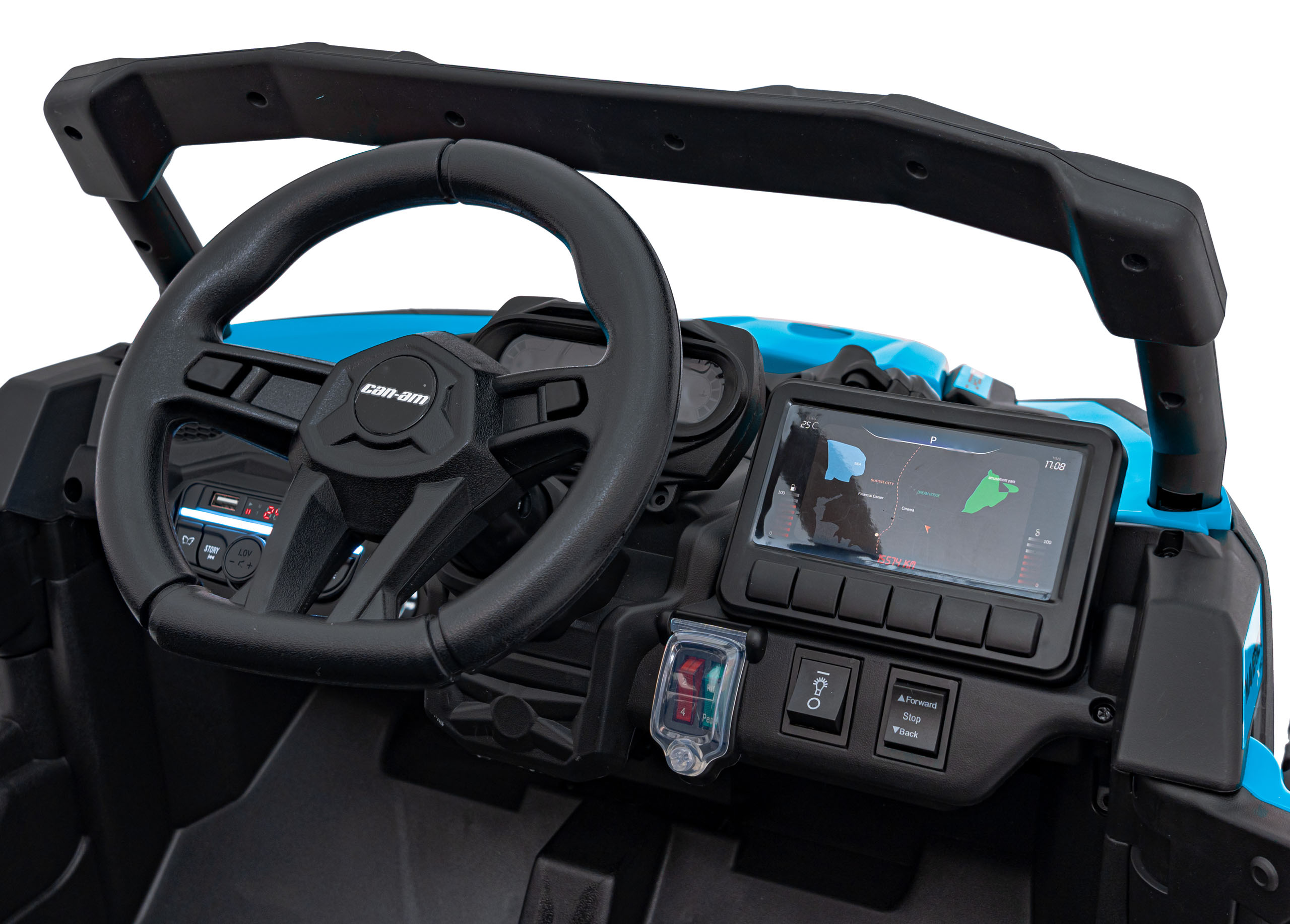 Can-Am Maverick 24V 4x4 UTV Electric pentru Copii - imagine 8