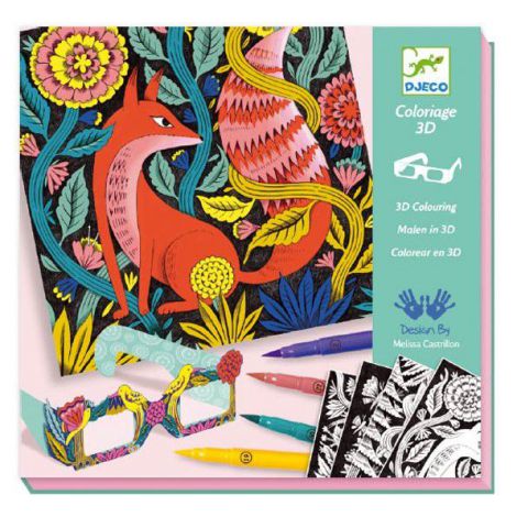 Atelier Colorat 3D Djeco Fantezie în Pădure