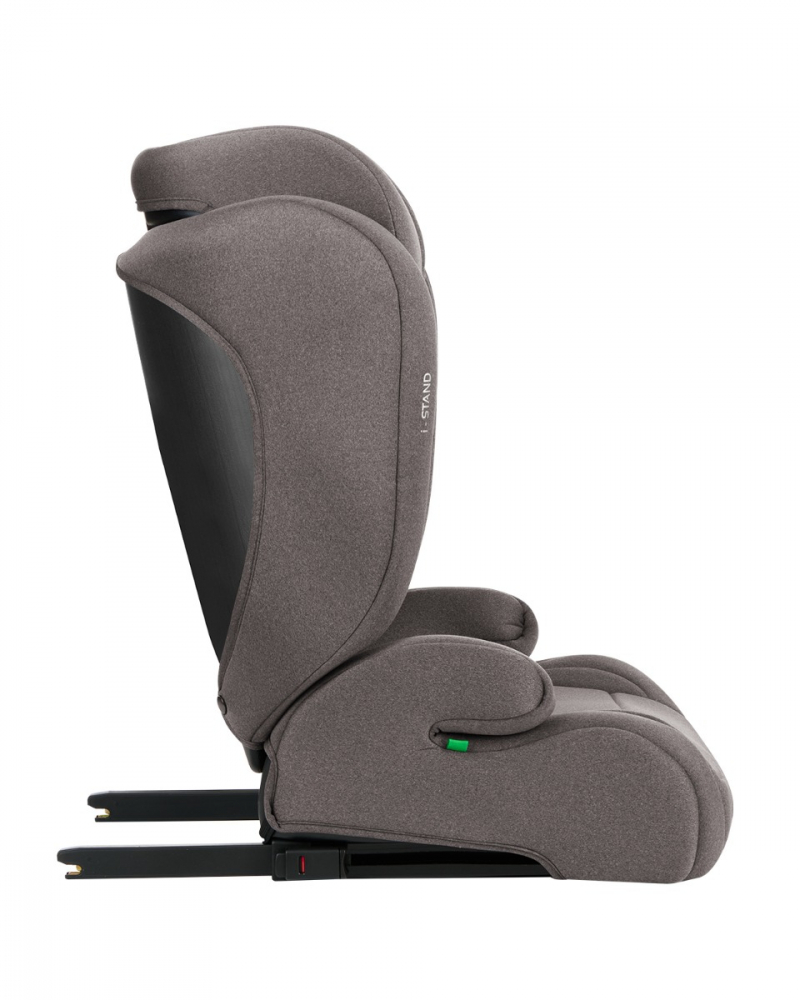 Scaun auto Kikkaboo i-Stand Brown, Isofix, 100-150 cm - imagine 4