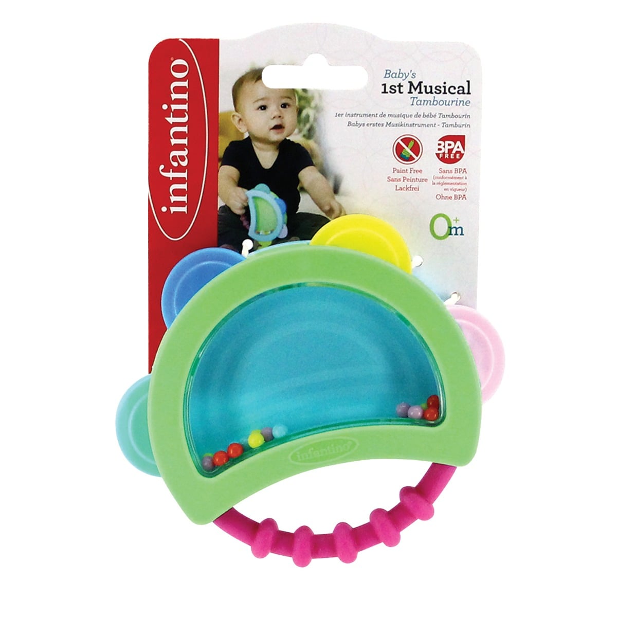 Tamburina Infantino Primul Instrument - Jucărie Bebeluși