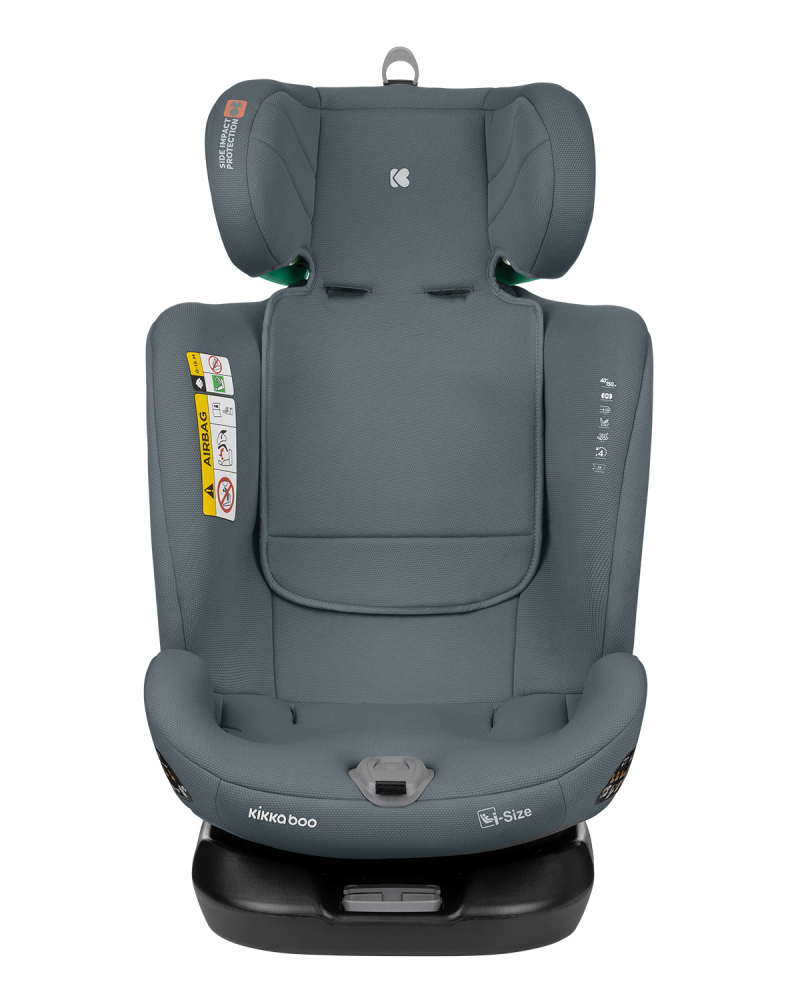 Scaun Auto KikkaBoo i-Moove i-SIZE, Isofix, Dark Grey - imagine 9