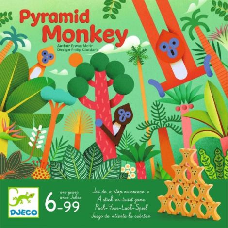 Pyramid Monkey Djeco - Joc pentru întreaga familie - imagine 2