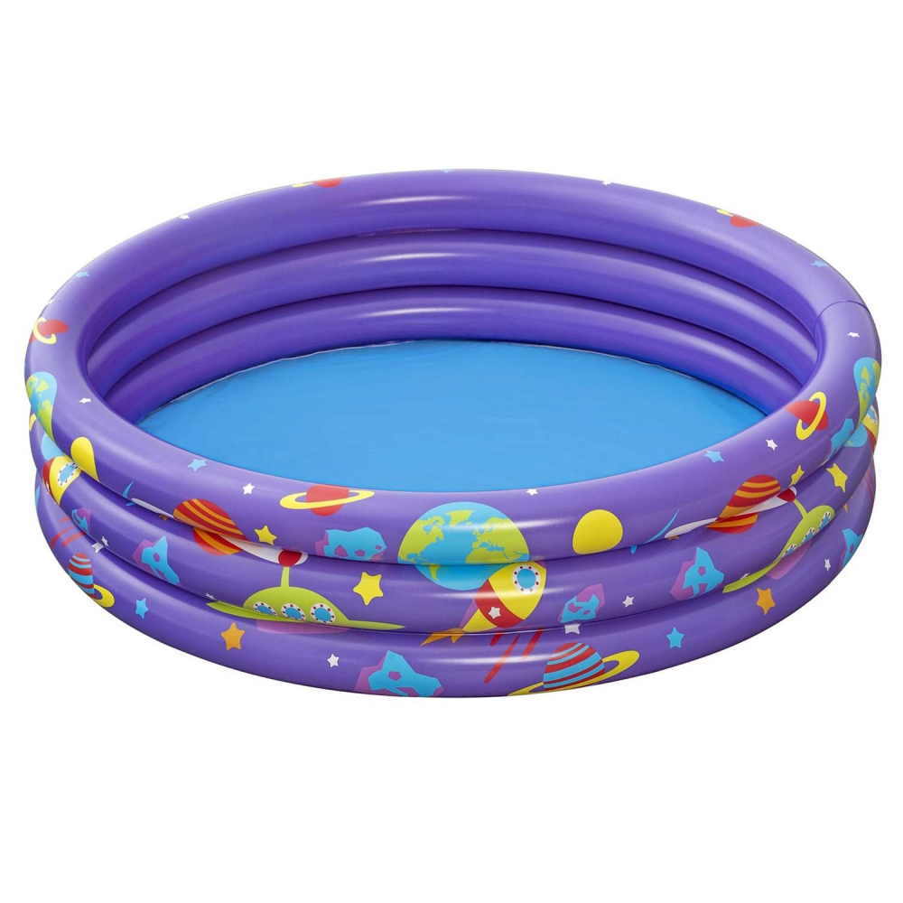 Piscina Bestway cu Bile si Jucarii, Mov, 102x25 cm - imagine 2