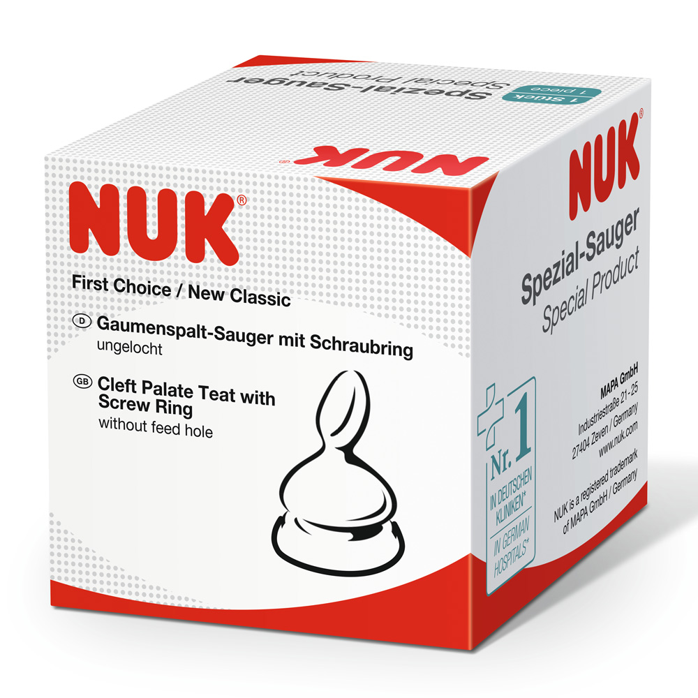 Tetina NUK First Choice Latex, specială palatoschizis