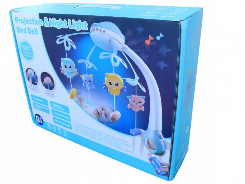 Carusel Muzical Blue Malplay cu Proiector și Telecomandă - imagine 9
