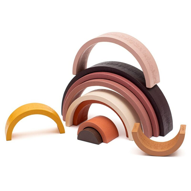 Jucarie Montessori Stivuire Baby Mix Curcubeu