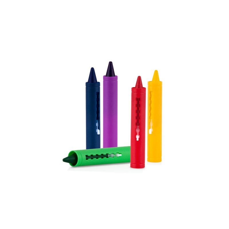 Set 5 Creioane Colorate Nuby pentru Baie | Creativitate - imagine 4