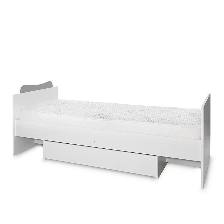 Patut Modular Lorelli 5 Configurarii, White Stone Grey - imagine 5