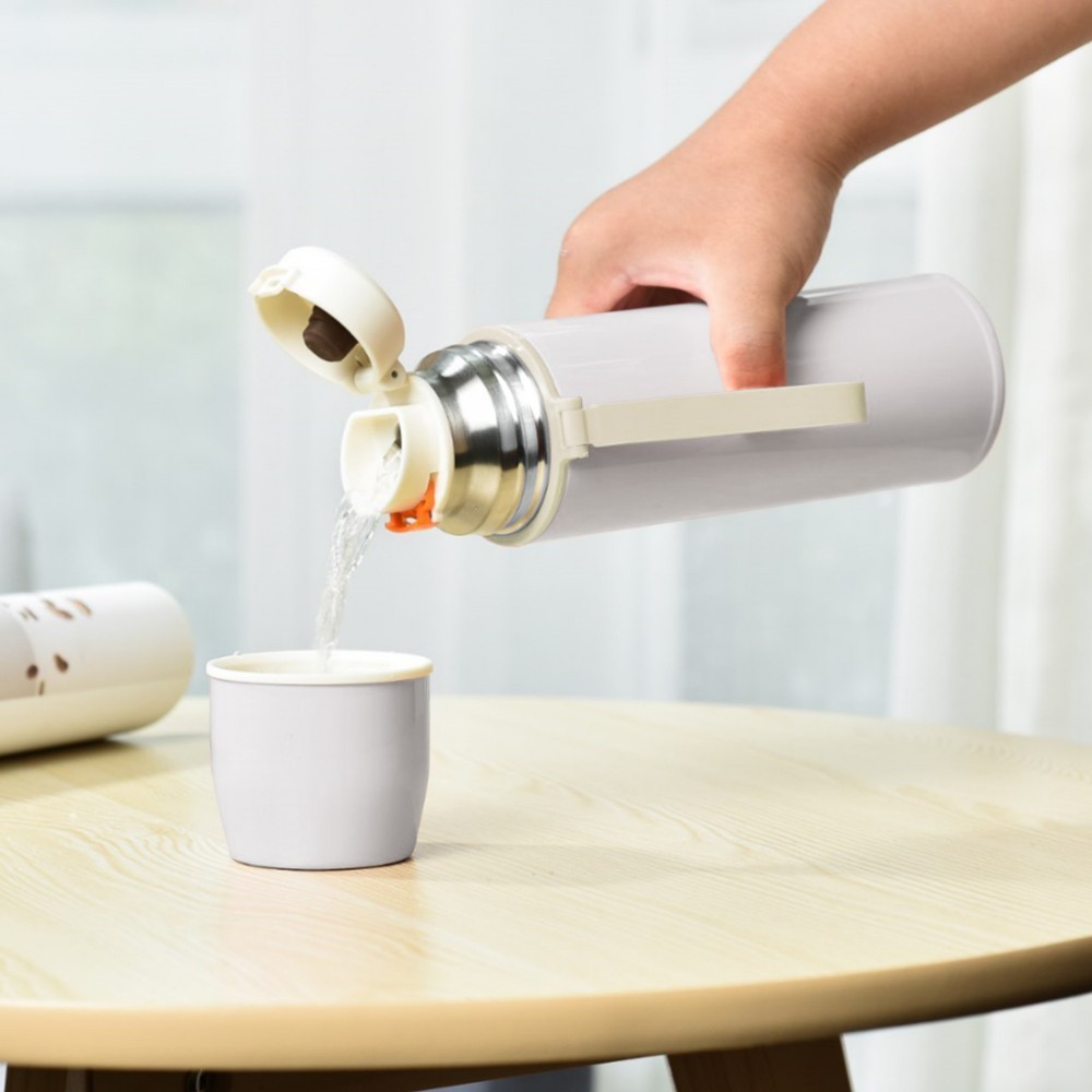 Termos alb 500ml Sevibebe, Otel Inoxidabil Rezistent