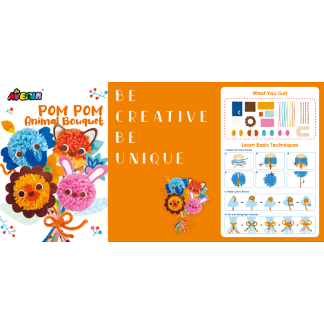 Avenir Set Pom Pom | Creează Animalute - imagine 7