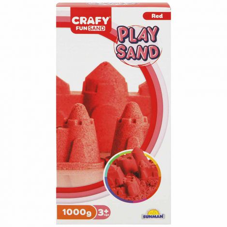 Nisip Kinetic Crafy 1kg Rosu - Joc Creativ - imagine 2