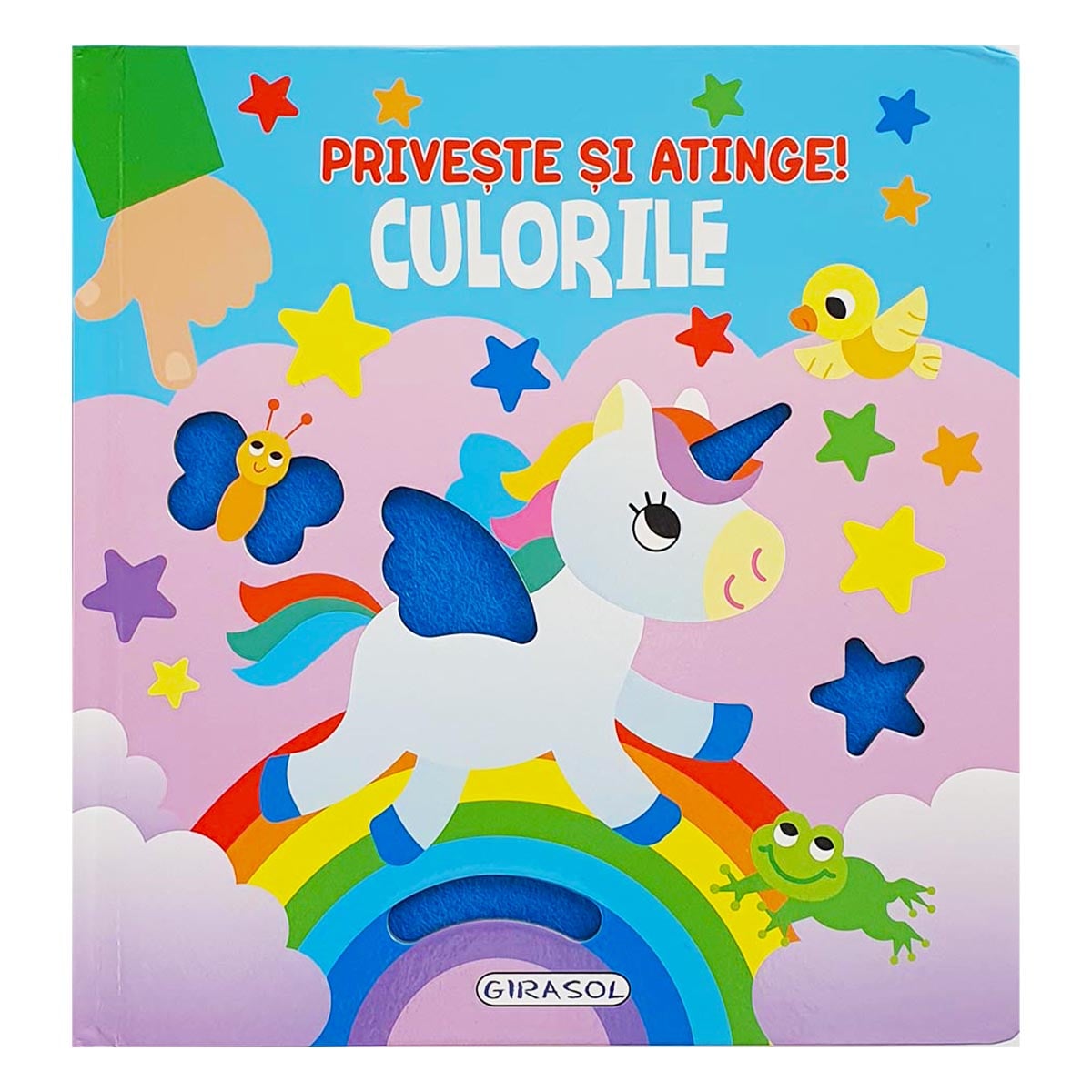 Priveste si atinge, Culorile - Girasol | Carte Interactiva