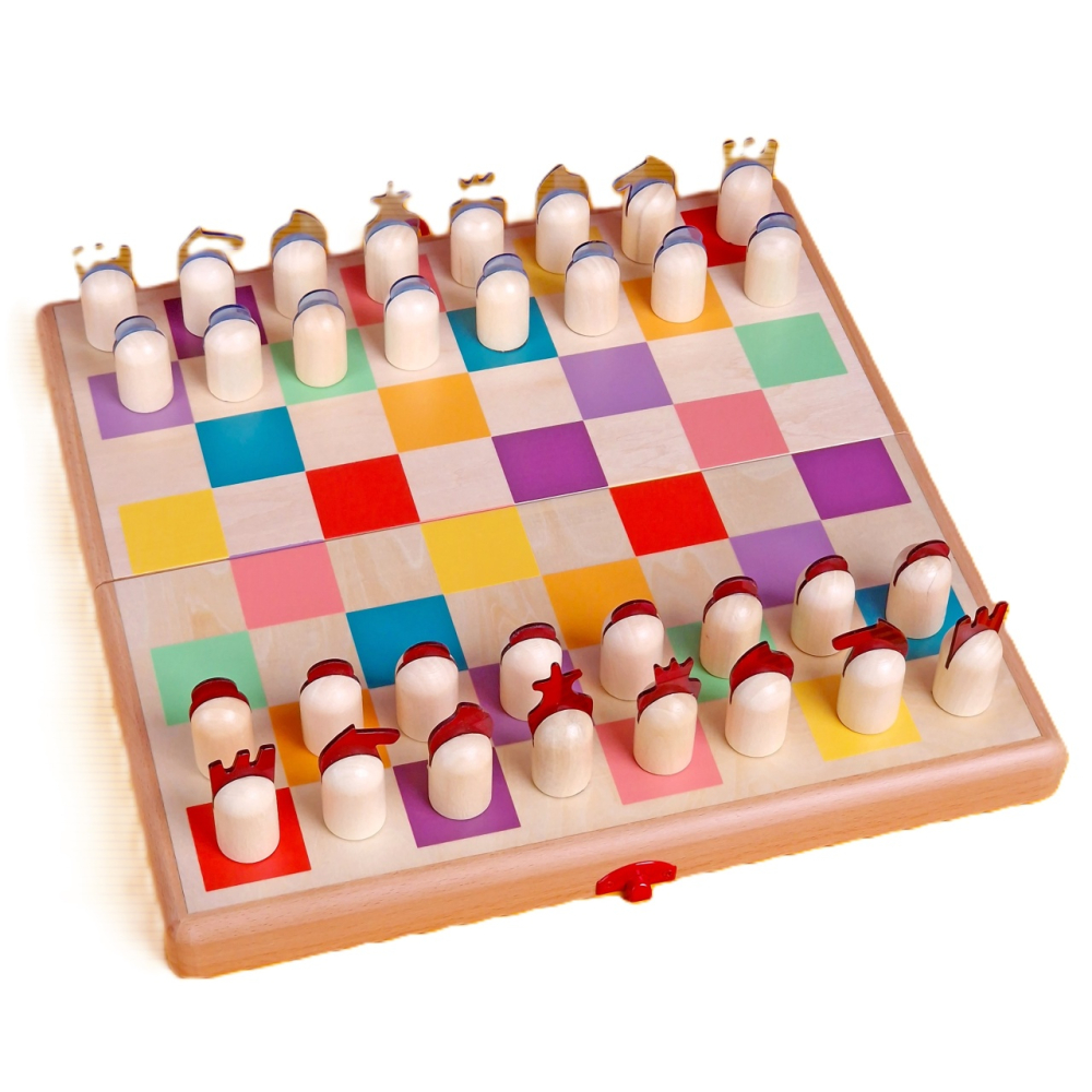 Svoora Set 3-in-1: Sah, Dame si Table din lemn