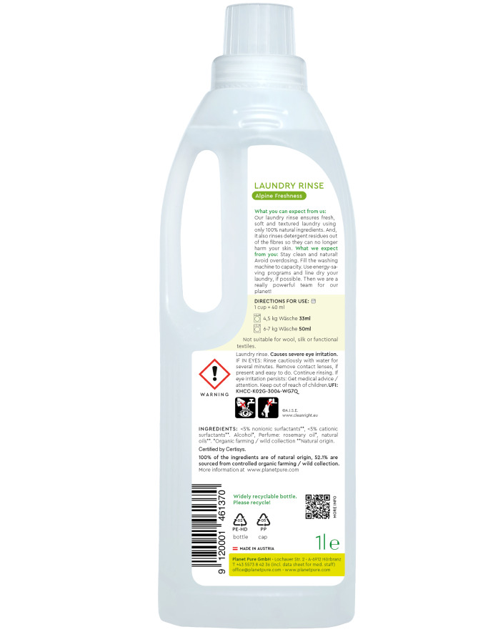 Balsam Rufe Bio Planet Pure 1L | Prospetime Alpine