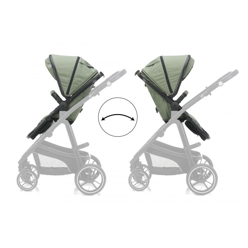 Carucior Jaguar 3 in 1 Fillikid Green Melange - imagine 8