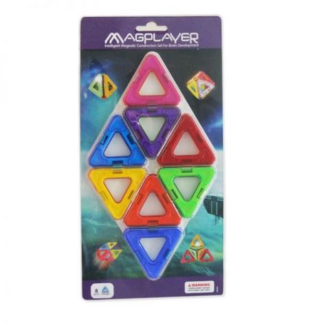 Set Constructii Magnetic Magplayer 8 Piese, 3-10 Ani