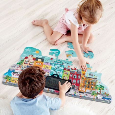 Puzzle Hape Orasul Animat 49P - Cu Realitate Augmentata - imagine 2