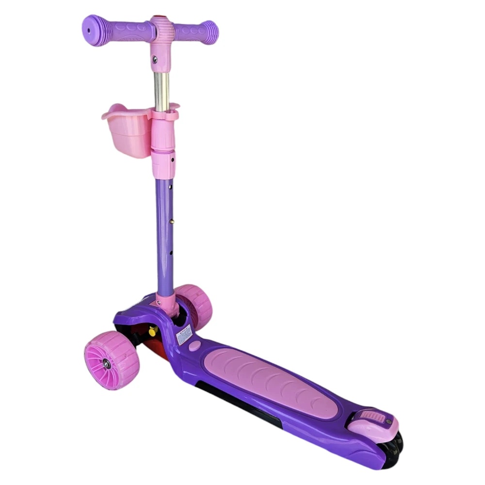 Novokids Mini Scooter Roz - Roti Luminoase - imagine 2
