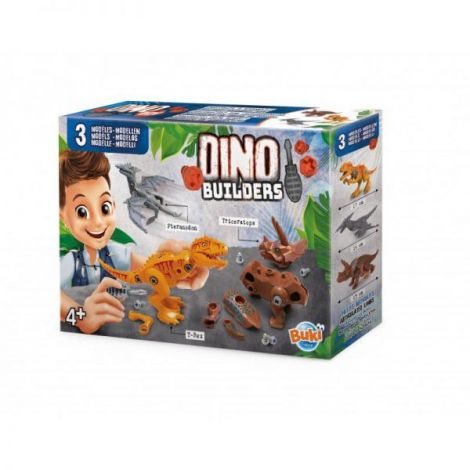 Dino DIY Buki France | Set 3 Dinozauri Articulati