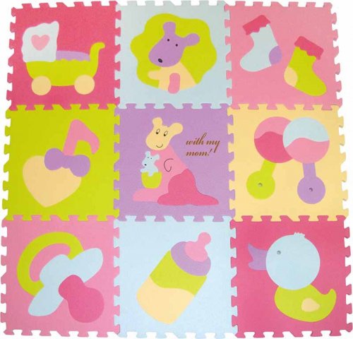 Covoras Puzzle Babygreat 92x92 cm Educational