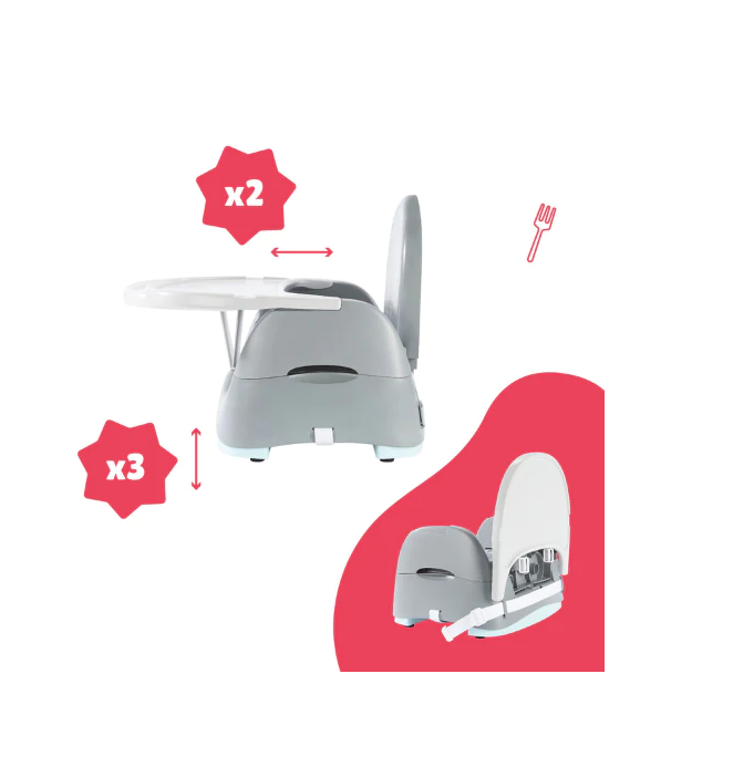 Booster Compact Badabulle HomeGo, Masa Ergonomica - imagine 3