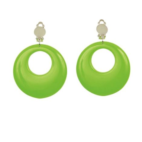 Cercei Verde Neon Widmann - Stil Anii 80