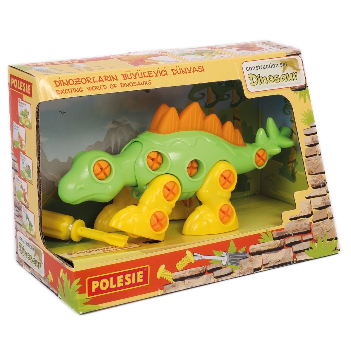 Set Constructie Dinozaur Polesie, 30 Piese