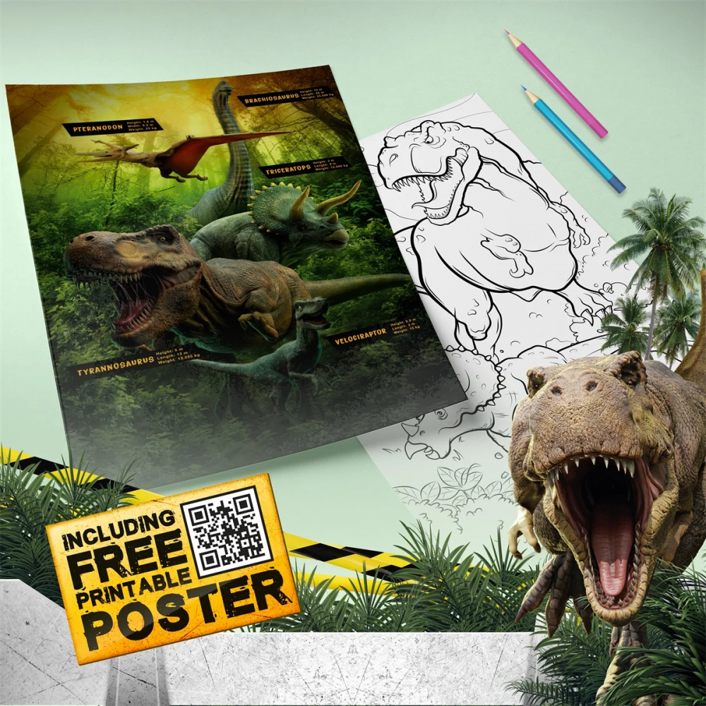 Set Stickere Perete 3D Lumea Dinozaurilor Toi-toys - imagine 5