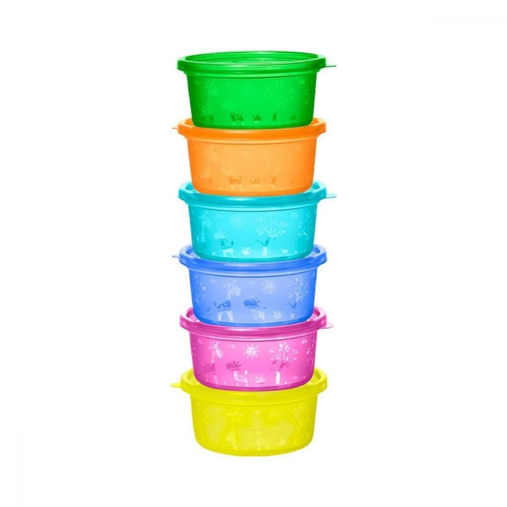 Set 6 boluri cu capac Nip, depozitare alimente - imagine 3