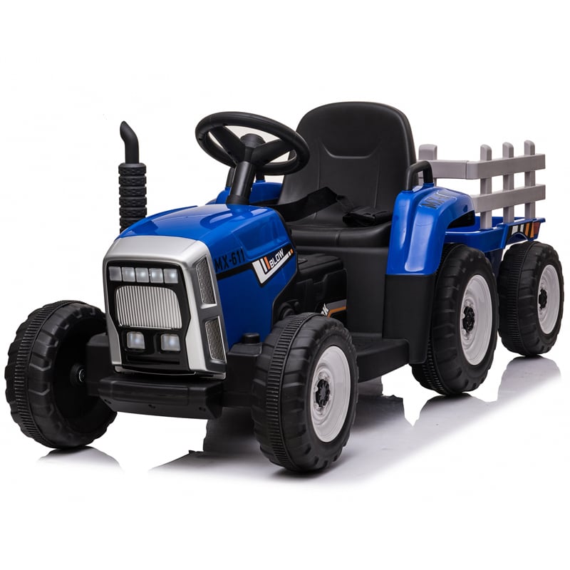 Tractoras Electric Hollicy BJ-611 12V cu Remorca Albastru