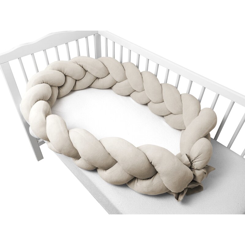 Bumper Patut MimiNu Catifea Impletit, 240x23 cm