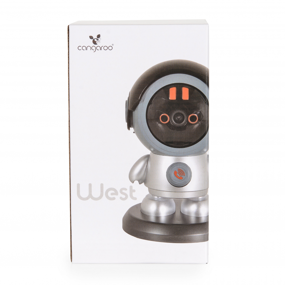 Cangaroo West Grey - Camera Wi-Fi Baby Monitor 360° - imagine 2