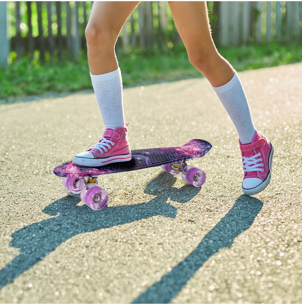 Skateboard LED Malplay 56x15cm Space Colors - imagine 4
