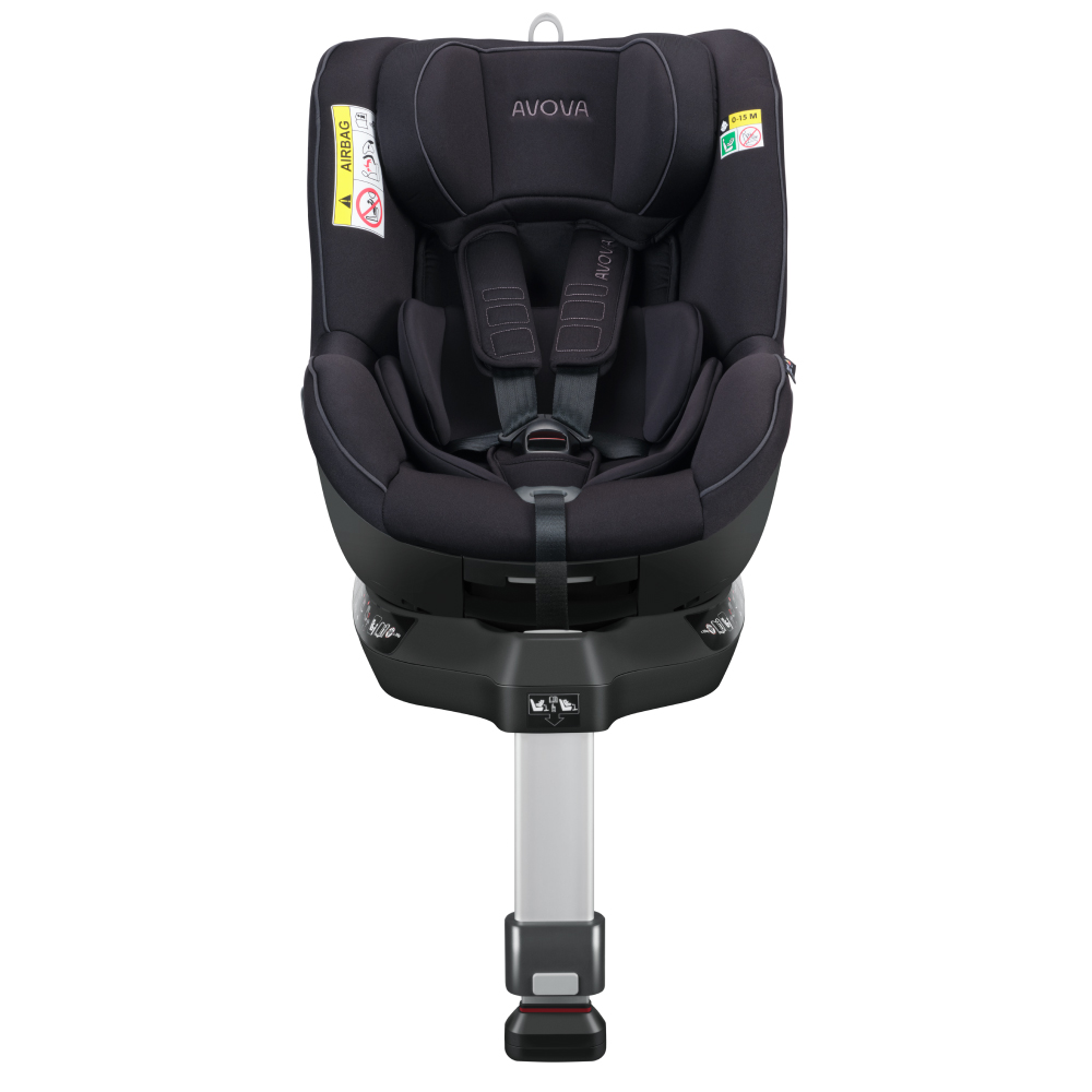 Scaun Auto Avova Sperber-Fix i-Size, Negru, Siguranta Premium - imagine 2